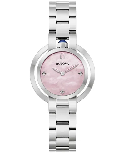 Bulova Women's Rubaiyat Stainless Steel Bracelet Watch 31mm In Silver-tone