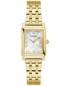 Bulova Women's Sutton Gold-tone Stainless Steel Bracelet Watch 21mm In No Color