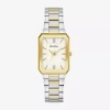 Bulova Womens Diamond Accent Two Tone Stainless Steel Bracelet Watch 98p209 In Metallic