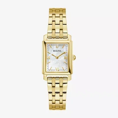 Bulova Womens Gold Tone Stainless Steel Bracelet Watch 97l177