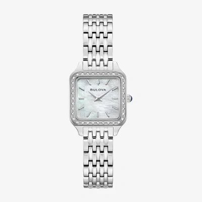 Bulova Womens Silver Tone Stainless Steel Bracelet Watch 96r256 In Metallic