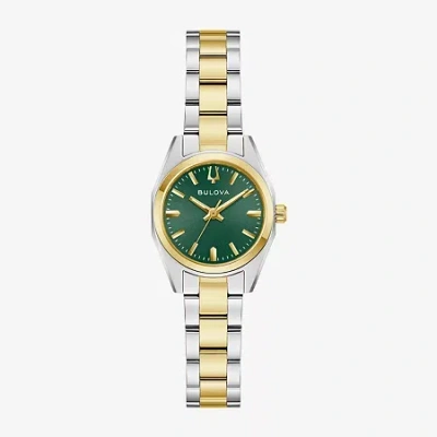 Bulova Womens Two Tone Stainless Steel Bracelet Watch 98l329 In Multi