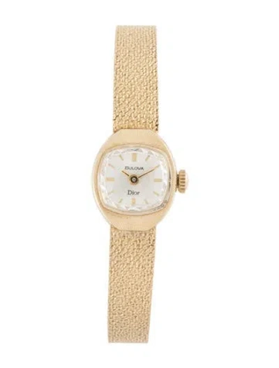 Pre-owned Bulova X Christian Dior Watch, 14mm In Multicolor