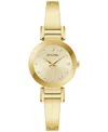 Bulova Marc Anthony Modern Diamond Bangle Watch, 26mm In Gold-tone
