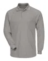 Bulwark Classic Long Sleeve Polo - Cooltouch2 In Grey