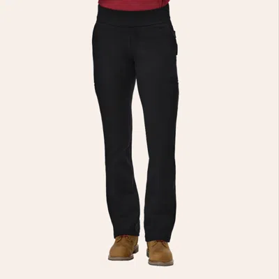 Bulwark Women's Fr Black Flex Knit Bootcut Work Pants