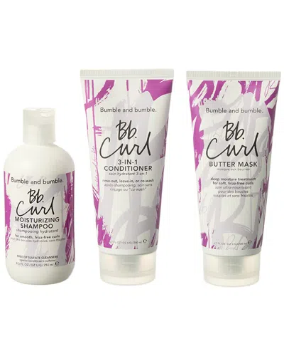 Bumble And Bumble . 3pc Curl Moisturizing Shampoo & Conditioner & Mask In Transparent
