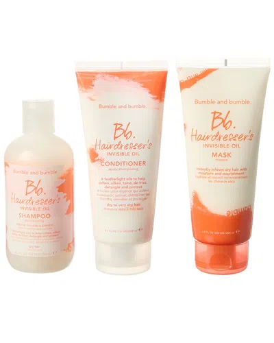 Bumble And Bumble . 3pc Hio Shampoo & Conditioner & Mask In Transparent