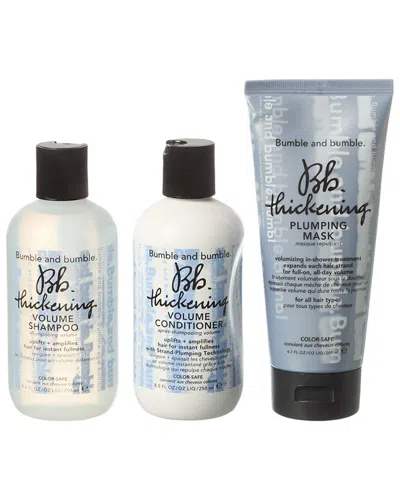 Bumble And Bumble . 3pc Thick Volume Shampoo & Conditioner & Mask In Transparent