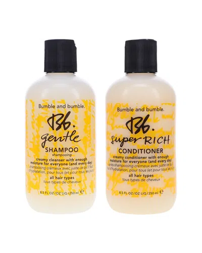 Bumble And Bumble . 8.5 & 8.5 oz  Gentle Shampoo 8.5 oz & Super Rich Conditioner 8.5 In Transparent