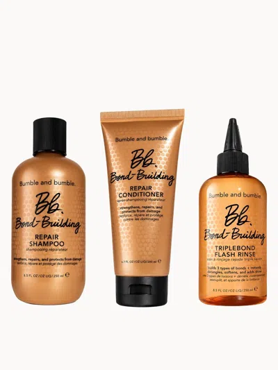 Bumble And Bumble Bond-building Repair Shampoo 250ml & Conditioner 200ml And Triple Flash Rinse Full Size 250ml Bundle