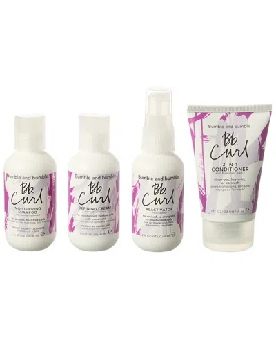 Bumble And Bumble . Curl Moisturizing Travel Kit In Transparent