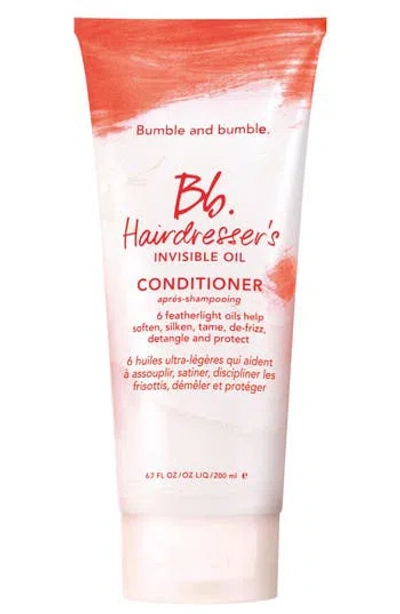 Bumble And Bumble . Hairdresser's Invisible Oil Hydrating Conditioner In Transparent