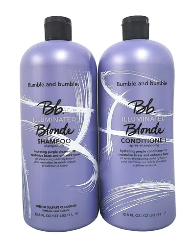 Bumble And Bumble . Unisex Illuminated Blonde Shampoo & Conditioner Duo In White