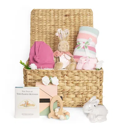 Bumbles & Boo Kids' Flopsy Bunny New Baby Hamper In Multi