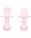 Bumkins Silicone Chewtensils In Pink