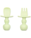 Bumkins Silicone Chewtensils In Sage