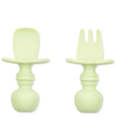 Bumkins Babies' Silicone Chewtensils In Sage