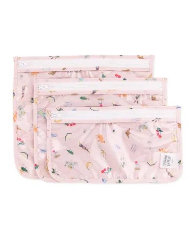 Bumkins Baby Girls Printed Travel Water Resistant Bag, Pack Of 3 In Disney Princess Magic