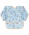 Bumkins Disney Brunch Bunch Waterproof Sleeved Bib In Blue