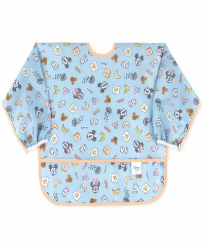 Bumkins Babies' Disney Brunch Bunch Waterproof Sleeved Bib In Blue