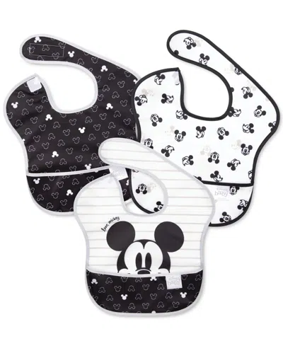 Bumkins Babies' Disney Superbib 3 Pk In White