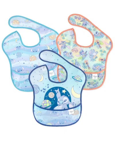 Bumkins Babies' Disney Waterproof Superbib Set, 3 Pack In Blue