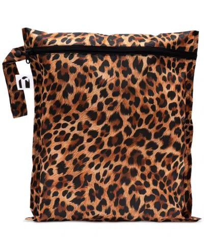 Bumkins Babies' Leopard Wet Bag In Brown