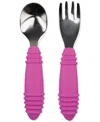 Bumkins Little Boys And Little Girls Spoon & Fork Set In Fuschia