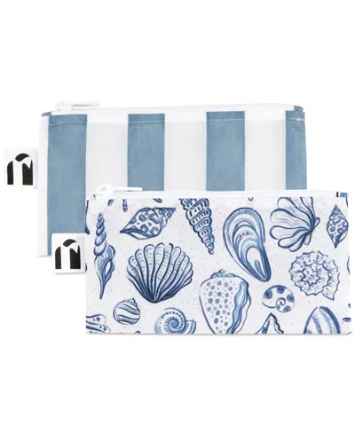Bumkins Babies' Shells Small Snack Bags, 2 Pack In Multi