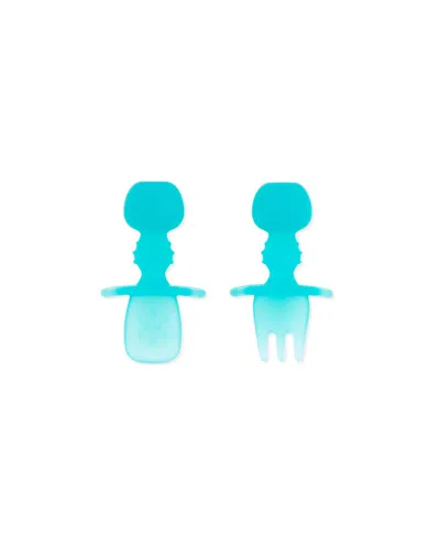 Bumkins Babies' Silicone Chewtensils In Blue