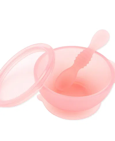 Bumkins Babies' Silicone First Feeder Set In Pink