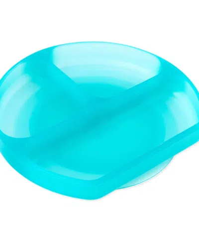 Bumkins Babies' Silicone Grip Dish In Blue