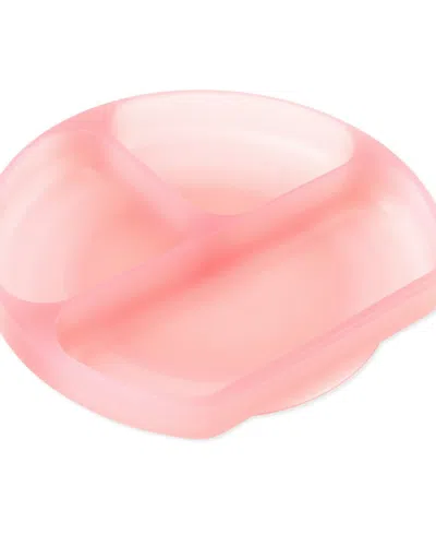 Bumkins Babies' Silicone Grip Dish In Pink