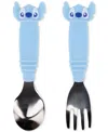 Bumkins Stitch Disney Silicone Spoon & Fork Set In Brown