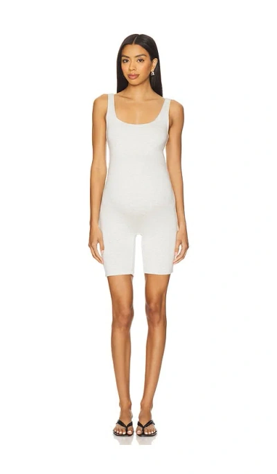Bumpsuit Cindy Romper In Heather Grey