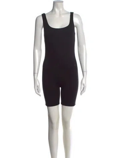 Pre-owned Bumpsuit Crew Neck Jumpsuit In Black