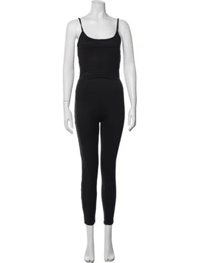 Pre-owned Bumpsuit Crew Neck Long Dress In Black