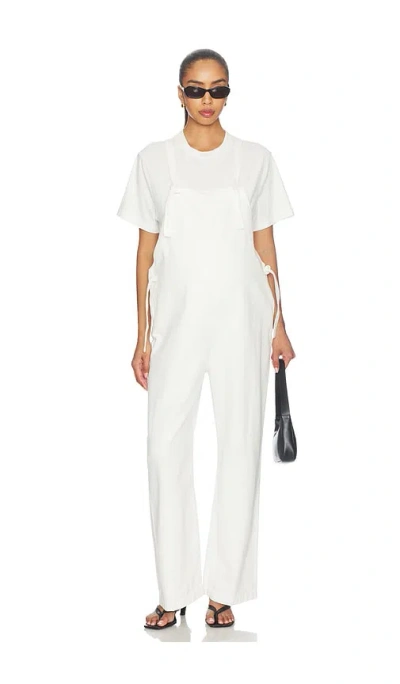 Bumpsuit 오버럴 점프수트 In White