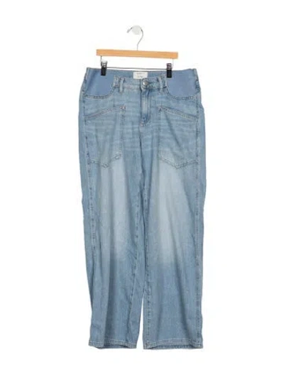 Pre-owned Bumpsuit High-rise Wide Leg Jeans In Blue