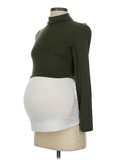 Pre-owned Bumpsuit Long Sleeve Turtleneck In Green
