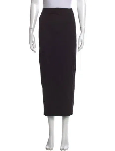 Pre-owned Bumpsuit Midi Length Skirt In Black