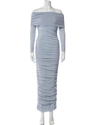 Pre-owned Bumpsuit Nylon Long Dress In Blue