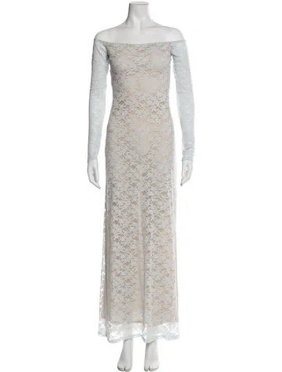 Pre-owned Bumpsuit Nylon Long Dress In Neutral