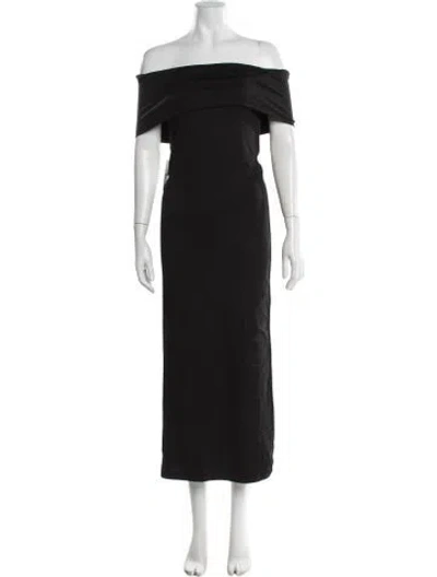 Pre-owned Bumpsuit Off-the-shoulder Long Dress In Multi