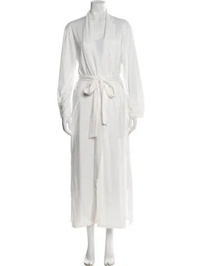 Pre-owned Bumpsuit Robe W/ Tags In White