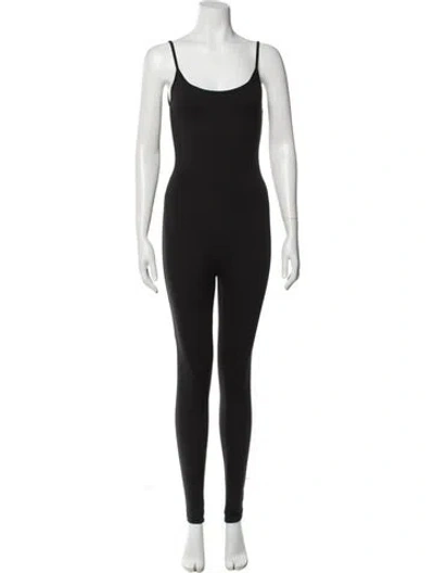 Pre-owned Bumpsuit Scoop Neck Jumpsuit In Black