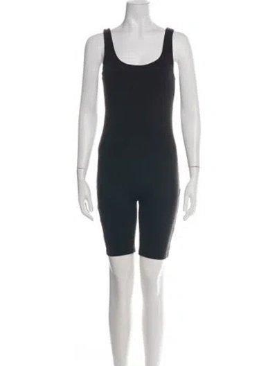 Pre-owned Bumpsuit Scoop Neck Jumpsuit In Black
