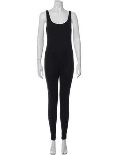 Pre-owned Bumpsuit Scoop Neck Jumpsuit In Black
