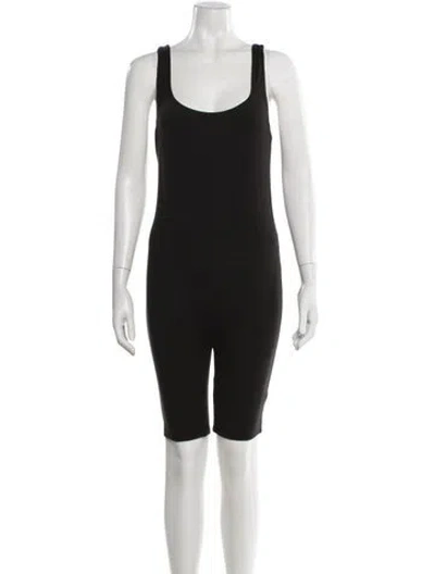 Pre-owned Bumpsuit Scoop Neck Jumpsuit In Black